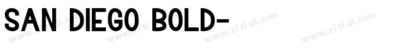 San Diego Bold字体转换